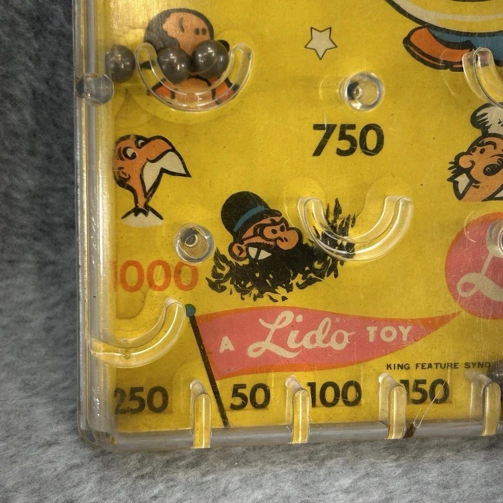 Vintage Popeye Pinball Game Lido Toy King Features Syndicate Handheld Toy Works